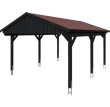 Holzcarport mit Satteldach