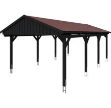 Carport autoportant en bois avec toit