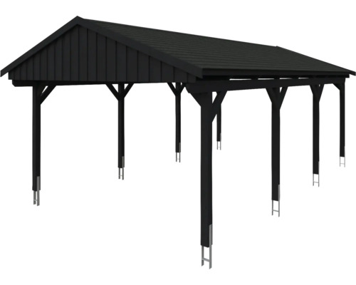 Carport en bois avec toit