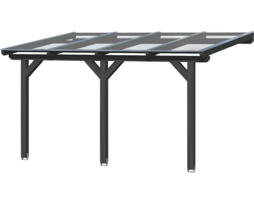 Auvent en aluminium et plastique