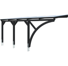 Holzcarport mit transparentem Dach