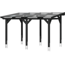 Holzcarport mit Glasdach