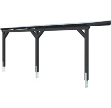 Carport en bois avec base en acier