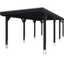Holzcarport mit Stahlstützen