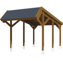 Carport en bois avec toit