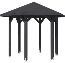Pavillon de jardin en bois avec toit hexagonal