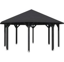 Pavillon mit Dach und acht Pfosten