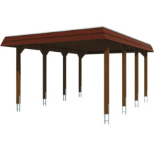 Freistehender Holz Carport mit Dachtraufe