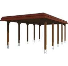 Carport en bois avec toit