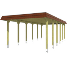 Holzcarport mit Satteldach