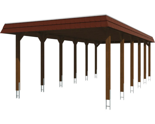 Carport en bois avec toit