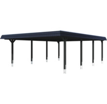Freistehender Carport mit Flachdach und Stützpfosten