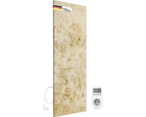 Chauffage infrarouge en pierre naturelle Marwona Lymonit Smart 100x40 cm 800 watts avec thermostat WIFI Smart Home
