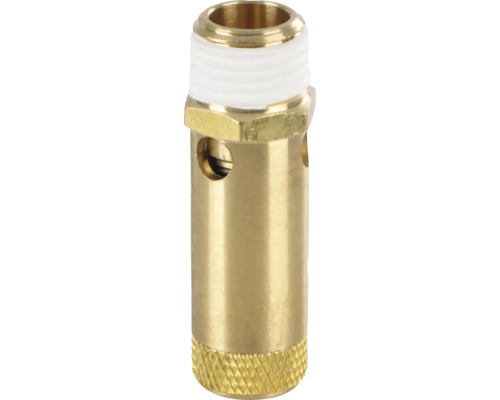 Messingfitting mit Gewinde und Öffnungen