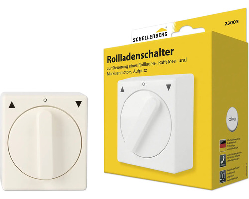 Rollladenschalter Aufputz weiß Schellenberg 23003