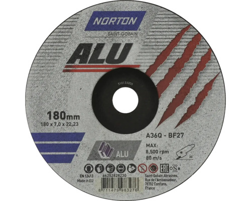 Aluminium Schruppscheibe Norton Ø 180x22,23 mm
