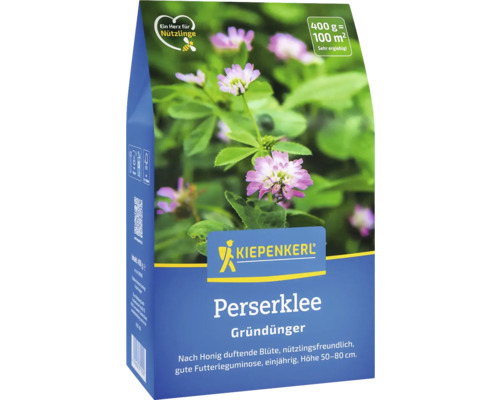 Engrais vert Kiepenkerl trèfle de Perse 0,4 kg pour 40 m² Sachet de graines d''engrais vert de trèfle perse