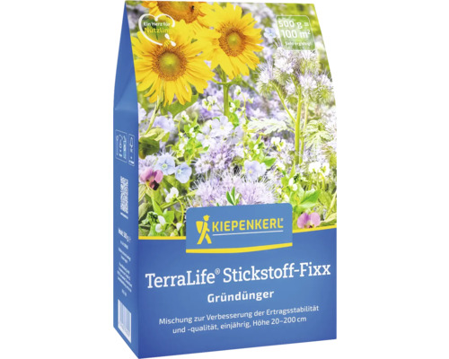 Mélange d'engrais vert Kiepenkerl 'TerraLife® Stickstoff-Fixx' 0,5 kg pour 100 m²