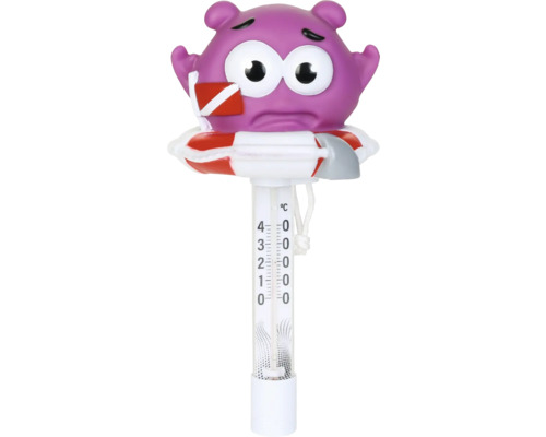Thermomètre de bain flottant avec figurine d''animal et échelle de température