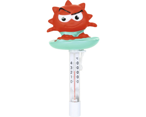 Thermomètre de piscine avec figurine rouge pour mesurer la température de l''eau