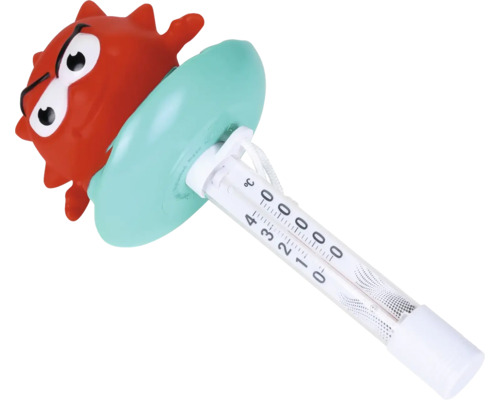 Thermomètre de bain avec motif de grenouille rouge pour mesurer la température