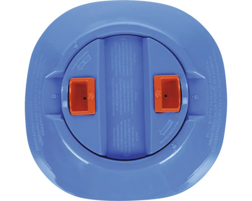 Couvercle pour flotteur doseur de produits chimiques pour piscine, avec avertissements