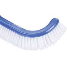 Brosse de toilette avec manche en plastique et poils