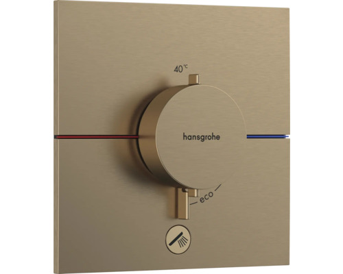 hansgrohe Unterputz Thermostat Dusche SHOWERSELECT COMFORT E brushed bronze gebürstet ohne Unterputzgrundkörper 15575140 Hansgrohe Fertigset für Thermostat Unterputzarmatur