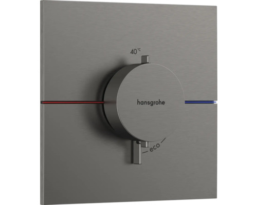 Thermostat de douche encastré hansgrohe SHOWERSELECT COMFORT E brushed black chrome brossé sans corps de base encastré 15574340 Robinet thermostatique Hansgrohe pour le contrôle de la température dans la douche ou la baignoire