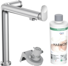 Robinet de lavabo Hansgrohe Metropol avec filtre à eau Claro et liquide de nettoyage