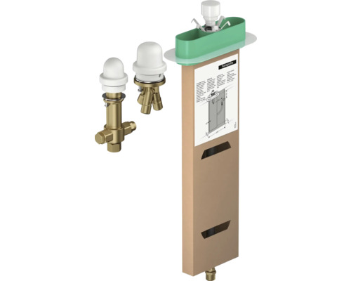 Corps de base encastré hansgrohe pour mitigeur de bord de baignoire 3 trous monocommande 13481180 Hansgrohe Set de montage final pour robinet de lavabo avec corps d''encastrement et boîte