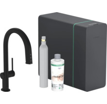 Système de filtration Hansgrohe Aqittura M54 avec robinet, bouteille de CO2 et cartouche filtrante
