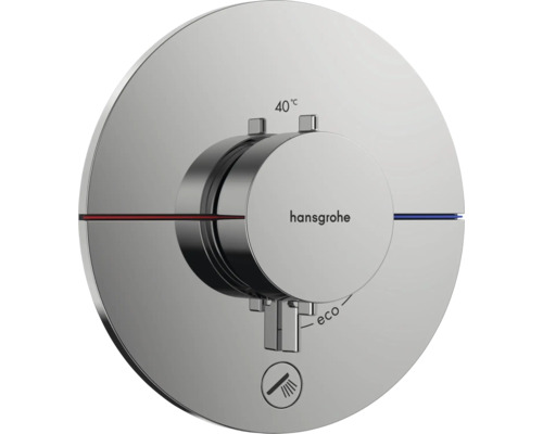hansgrohe Unterputz Thermostat Dusche SHOWERSELECT COMFORT S chrom ohne Unterputzgrundkörper 15562000 Hansgrohe Thermostatarmatur zur Temperaturregelung in Dusche und Badewanne