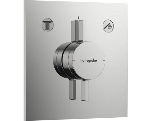 hansgrohe Duscharmatur Unterputz DUOTURN E für 2 Verbraucher chrom ohne Unterputzgrundkörper 75417000