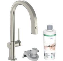 Robinet de cuisine Hansgrohe Aquno Select M81 avec système d''eau claire et nettoyant