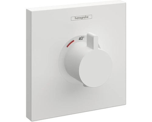 hansgrohe Unterputz Thermostat Dusche SHOWERSELECT weiß matt ohne Unterputzgrundkörper 15760700 Hansgrohe Thermostatarmatur zur Temperatureinstellung