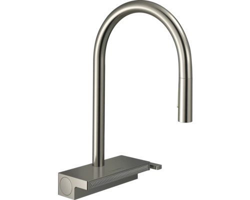 hansgrohe Küchenarmatur mit Handbrause AQUNO SELECT 170 M81 Eco edelstahl gebürstet 73831800 hansgrohe Küchenarmatur mit Handbrause AQUNO SELECT 170 M81 Eco edelstahl gebürstet 73831800