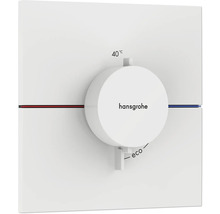 Hansgrohe Logo auf Thermostat mit Temperatureinstellung und Eco-Funktion