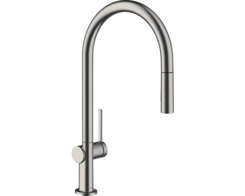 Robinetterie de cuisine hansgrohe avec douchette TALIS 210 M54 noir mat 72801340 Robinet de cuisine à col de cygne