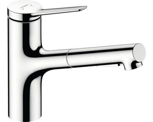Robinetterie de cuisine hansgrohe avec douchette ZESIS 150 M33 chrome 74820000 Mitigeur monocommande pour cuisine avec douchette extractible