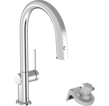 Robinet de cuisine en métal avec raccord de filtre à eau