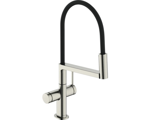 Mitigeur de cuisine hansgrohe Talis Select M54 PowderSpray acier inoxydable brossé 72861800