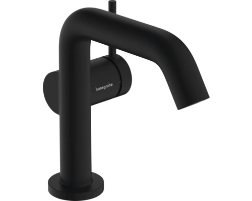 hansgrohe Waschtischarmatur TECTURIS S 110 CoolStart schwarz matt mit Push-Open Ablaufventil 73322670