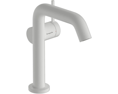 hansgrohe Waschtischarmatur TECTURIS S 150 CoolStart weiß matt mit Push-Open Ablaufventil 73342700