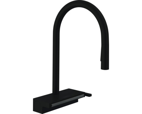 hansgrohe Küchenarmatur mit Handbrause AQUNO SELECT 170 M81 Eco schwarz matt 73831670 hansgrohe Küchenarmatur mit Handbrause AQUNO SELECT 170 M81 Eco schwarz matt 73831670