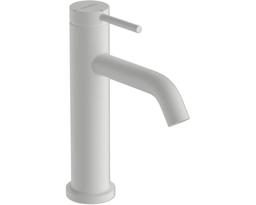 hansgrohe Waschtischarmatur TECTURIS S 110 CoolStart weiß matt mit Zugstangen-Ablaufgarnitur 73318700