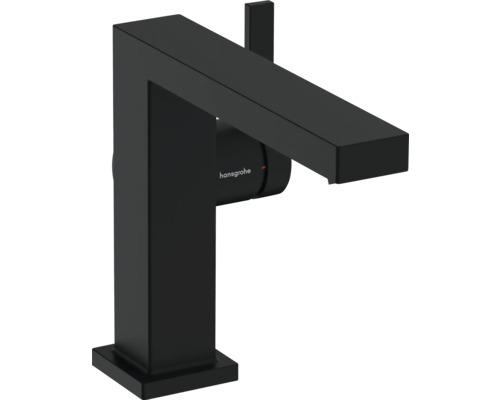 hansgrohe Waschtischarmatur TECTURIS E 110 CoolStart schwarz matt mit Push-Open Ablaufventil 73024670