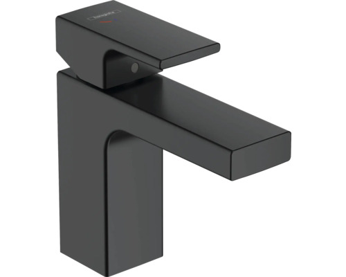hansgrohe Waschtischarmatur VERNIS SHAPE 100 CoolStart schwarz matt mit Zugstangen-Ablaufgarnitur 71594670