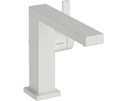 hansgrohe Waschtischarmatur TECTURIS E 110 CoolStart weiß matt mit Push-Open Ablaufventil 73024700