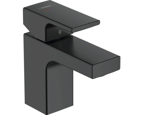 hansgrohe Waschtischarmatur VERNIS SHAPE 70 CoolStart schwarz matt mit Zugstangen-Ablaufgarnitur 71593670